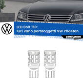 0 Luci Vano Portaoggetti LED VW Phaeton  2002 - 2016: T10 Bolt T10: LED Bolt 6000k (Coppia)