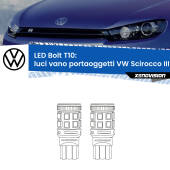 0 Luci Vano Portaoggetti LED VW Scirocco III 2008 - 2017: T10 Bolt T10: LED Bolt 6000k (Coppia)