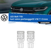 0 Luci Vano Portaoggetti LED VW T-Cross 2018 in poi: T10 Bolt T10: LED Bolt 6000k (Coppia)