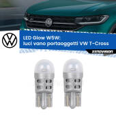 0 Luci Vano Portaoggetti LED VW T-Cross 2018 in poi: W5W Glow a Luce Calda W5W: LED Glow Bianco Caldo (Coppia)