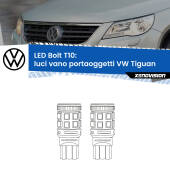 0 Luci Vano Portaoggetti LED VW Tiguan 2007 - 2018: T10 Bolt T10: LED Bolt 6000k (Coppia)