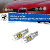 0 Luci Vano Portaoggetti LED W5W Alfa romeo 159  2005 - 2012 W5W Tube W5W: Lampadine LED Tube 6000k (Coppia)