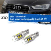 0 Luci Vano Portaoggetti LED W5W Audi A3 8V 2013 - 2020 W5W Tube W5W: Lampadine LED Tube 6000k (Coppia)