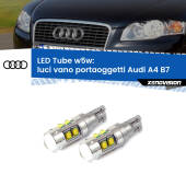0 Luci Vano Portaoggetti LED W5W Audi A4 B7 2004 - 2008 W5W Tube W5W: Lampadine LED Tube 6000k (Coppia)