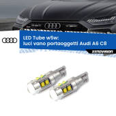 0 Luci Vano Portaoggetti LED W5W Audi A6 C8 2018 in poi W5W Tube W5W: Lampadine LED Tube 6000k (Coppia)
