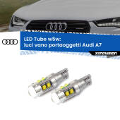 0 Luci Vano Portaoggetti LED W5W Audi A7 2010 - 2018 W5W Tube W5W: Lampadine LED Tube 6000k (Coppia)