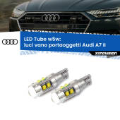 0 Luci Vano Portaoggetti LED W5W Audi A7 II 2019 in poi W5W Tube W5W: Lampadine LED Tube 6000k (Coppia)