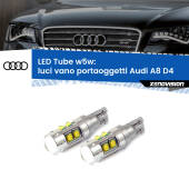 0 Luci Vano Portaoggetti LED W5W Audi A8 D4 2009 - 2018 W5W Tube W5W: Lampadine LED Tube 6000k (Coppia)