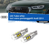 0 Luci Vano Portaoggetti LED W5W Audi Q5 II 2018 in poi W5W Tube W5W: Lampadine LED Tube 6000k (Coppia)