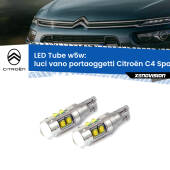 0 Luci Vano Portaoggetti LED W5W Citroën C4 Spacetourer  2018 in poi W5W Tube W5W: Lampadine LED Tube 6000k (Coppia)