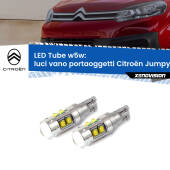 0 Luci Vano Portaoggetti LED W5W Citroën Jumpy III 2016 in poi W5W Tube W5W: Lampadine LED Tube 6000k (Coppia)