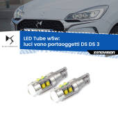 0 Luci Vano Portaoggetti LED W5W DS DS 3 2015 in poi W5W Tube W5W: Lampadine LED Tube 6000k (Coppia)