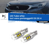 0 Luci Vano Portaoggetti LED W5W DS DS 4 2015 in poi W5W Tube W5W: Lampadine LED Tube 6000k (Coppia)