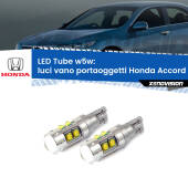 0 Luci Vano Portaoggetti LED W5W Honda Accord Mk6 1997 - 2002 W5W Tube W5W: Lampadine LED Tube 6000k (Coppia)