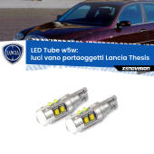 0 Luci Vano Portaoggetti LED W5W Lancia Thesis  2002 - 2009 W5W Tube W5W: Lampadine LED Tube 6000k (Coppia)