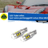 0 Luci Vano Portaoggetti LED W5W Lotus Elise Mk2 2000 - 2009 W5W Tube W5W: Lampadine LED Tube 6000k (Coppia)