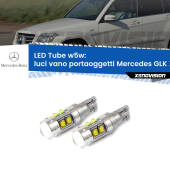 0 Luci Vano Portaoggetti LED W5W Mercedes GLK X204 2008 - 2015 W5W Tube W5W: Lampadine LED Tube 6000k (Coppia)