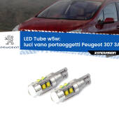0 Luci Vano Portaoggetti LED W5W Peugeot 307 3A/C 2000 - 2009 W5W Tube W5W: Lampadine LED Tube 6000k (Coppia)