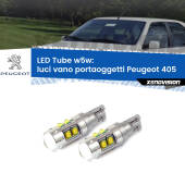 0 Luci Vano Portaoggetti LED W5W Peugeot 405 1987 - 1997 W5W Tube W5W: Lampadine LED Tube 6000k (Coppia)