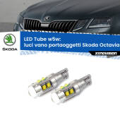 0 Luci Vano Portaoggetti LED W5W Skoda Octavia III 5E 2012 - 2018 W5W Tube W5W: Lampadine LED Tube 6000k (Coppia)