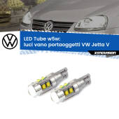 0 Luci Vano Portaoggetti LED W5W VW Jetta V 2005 - 2010 W5W Tube W5W: Lampadine LED Tube 6000k (Coppia)