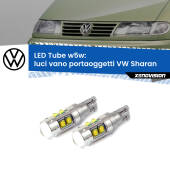 0 Luci Vano Portaoggetti LED W5W VW Sharan 2001 - 2010 W5W Tube W5W: Lampadine LED Tube 6000k (Coppia)
