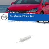 0 Opel Astra J: Resistenza Spegnispia 21W Economica per retromarcia (1 Pz) Resistenza Spegnispia in Ceramica 15W 10 ohm per LED (1 Pz)