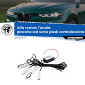 0 Placche LED vano piedi cambiacolore bluetooth per Alfa romeo Tonale  2022 in poi Kit 4 Placche LED Cambiacolore RGB Bluetooth Vano piedi e Abitacolo