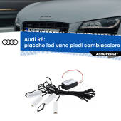 0 Placche LED vano piedi cambiacolore bluetooth per Audi R8 2007 - 2015 Kit 4 Placche LED Cambiacolore RGB Bluetooth Vano piedi e Abitacolo
