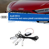 0 Placche LED vano piedi cambiacolore bluetooth per Audi R8 II 2016 in poi Kit 4 Placche LED Cambiacolore RGB Bluetooth Vano piedi e Abitacolo