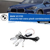 0 Placche LED vano piedi cambiacolore bluetooth per BMW X2 F39 2017 in poi Kit 4 Placche LED Cambiacolore RGB Bluetooth Vano piedi e Abitacolo