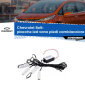 0 Placche LED vano piedi cambiacolore bluetooth per Chevrolet Bolt 2016 in poi Kit 4 Placche LED Cambiacolore RGB Bluetooth Vano piedi e Abitacolo