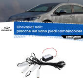 0 Placche LED vano piedi cambiacolore bluetooth per Chevrolet Volt  2011 - 2019 Kit 4 Placche LED Cambiacolore RGB Bluetooth Vano piedi e Abitacolo