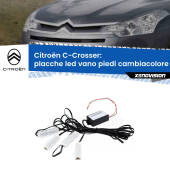 0 Placche LED vano piedi cambiacolore bluetooth per Citroën C-Crosser  2007 - 2012 Kit 4 Placche LED Cambiacolore RGB Bluetooth Vano piedi e Abitacolo