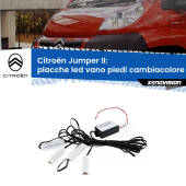 0 Placche LED vano piedi cambiacolore bluetooth per Citroën Jumper II 2006 - 2014 Kit 4 Placche LED Cambiacolore RGB Bluetooth Vano piedi e Abitacolo