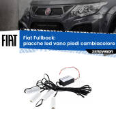 0 Placche LED vano piedi cambiacolore bluetooth per Fiat Fullback 2016 - 2019 Kit 4 Placche LED Cambiacolore RGB Bluetooth Vano piedi e Abitacolo