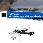 0 Placche LED vano piedi cambiacolore bluetooth per Fiat Marea 1996 - 2002 Kit 4 Placche LED Cambiacolore RGB Bluetooth Vano piedi e Abitacolo