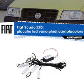 0 Placche LED vano piedi cambiacolore bluetooth per Fiat Scudo 220 1996 - 2006 Kit 4 Placche LED Cambiacolore RGB Bluetooth Vano piedi e Abitacolo