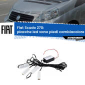 0 Placche LED vano piedi cambiacolore bluetooth per Fiat Scudo 270 2007 - 2016 Kit 4 Placche LED Cambiacolore RGB Bluetooth Vano piedi e Abitacolo