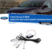 0 Placche LED vano piedi cambiacolore bluetooth per Ford Focus Mk2 2004 - 2011 Kit 4 Placche LED Cambiacolore RGB Bluetooth Vano piedi e Abitacolo