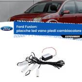 0 Placche LED vano piedi cambiacolore bluetooth per Ford Fusion 2002 - 2012 Kit 4 Placche LED Cambiacolore RGB Bluetooth Vano piedi e Abitacolo