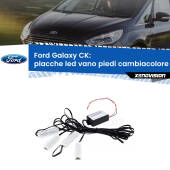 0 Placche LED vano piedi cambiacolore bluetooth per Ford Galaxy CK 2015 - 2018 Kit 4 Placche LED Cambiacolore RGB Bluetooth Vano piedi e Abitacolo