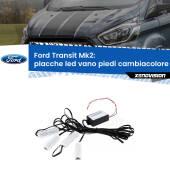 0 Placche LED vano piedi cambiacolore bluetooth per Ford Transit Mk2 1994 - 2000 Kit 4 Placche LED Cambiacolore RGB Bluetooth Vano piedi e Abitacolo