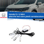0 Placche LED vano piedi cambiacolore bluetooth per Honda Cr-V Mk4 2011 - 2015 Kit 4 Placche LED Cambiacolore RGB Bluetooth Vano piedi e Abitacolo