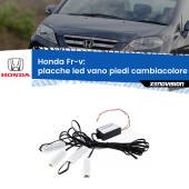 0 Placche LED vano piedi cambiacolore bluetooth per Honda Fr-v 2004 - 2009 Kit 4 Placche LED Cambiacolore RGB Bluetooth Vano piedi e Abitacolo