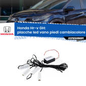 0 Placche LED vano piedi cambiacolore bluetooth per Honda Hr-v GH 1998 - 2012 Kit 4 Placche LED Cambiacolore RGB Bluetooth Vano piedi e Abitacolo
