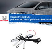 0 Placche LED vano piedi cambiacolore bluetooth per Honda Insight Mk1 2000 - 2006 Kit 4 Placche LED Cambiacolore RGB Bluetooth Vano piedi e Abitacolo