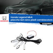0 Placche LED vano piedi cambiacolore bluetooth per Honda Legend Mk4 2006 - 2013 Kit 4 Placche LED Cambiacolore RGB Bluetooth Vano piedi e Abitacolo