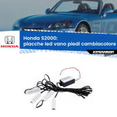 0 Placche LED vano piedi cambiacolore bluetooth per Honda S2000 1999 - 2009 Kit 4 Placche LED Cambiacolore RGB Bluetooth Vano piedi e Abitacolo