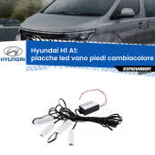 0 Placche LED vano piedi cambiacolore bluetooth per Hyundai H1 A1 1997 - 2008 Kit 4 Placche LED Cambiacolore RGB Bluetooth Vano piedi e Abitacolo